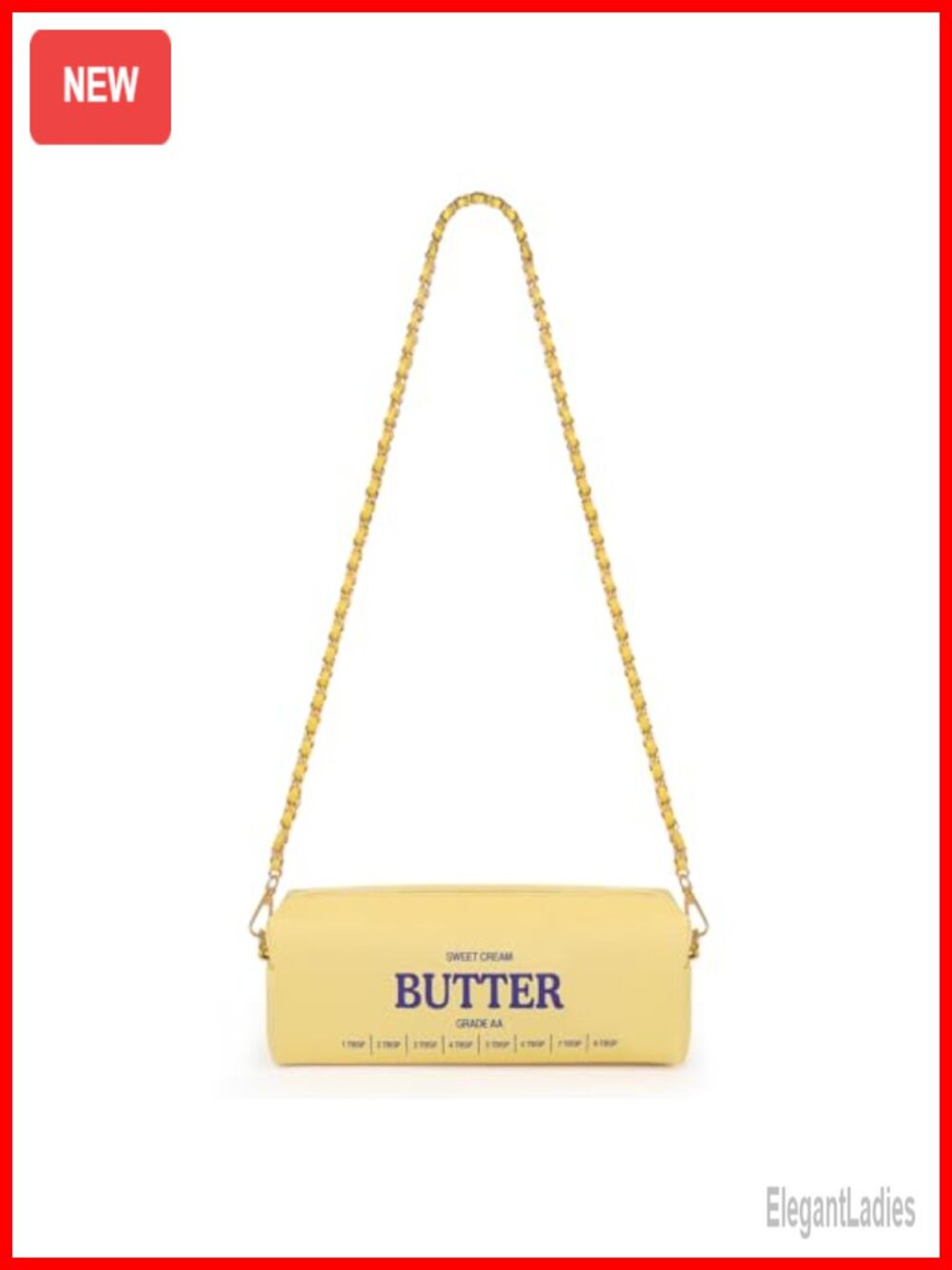 PU Leather Butter Crossbody Shoulder Bag Funny Novelty Purse